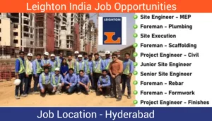 Leighton India Hiring In Hyderabad