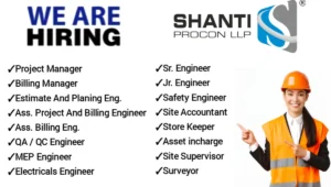 Shanti Procon LLP Vacancy Gujarat