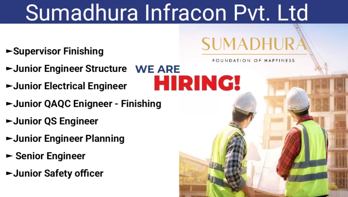 Sumadhura Infracon Pvt Ltd Hiring