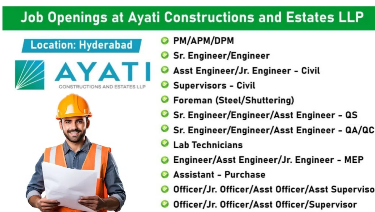 Job Vacancy at Ayati Constructions