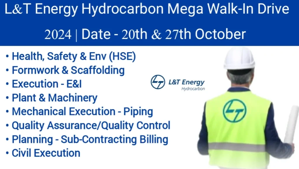 L&T Energy Hydrocarbon Mega Walk-In Drive 2024