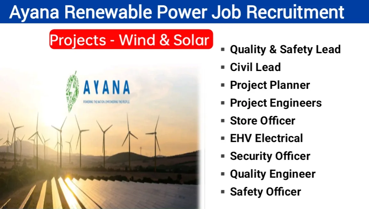 Ayana Renewable Power Job Vacancy