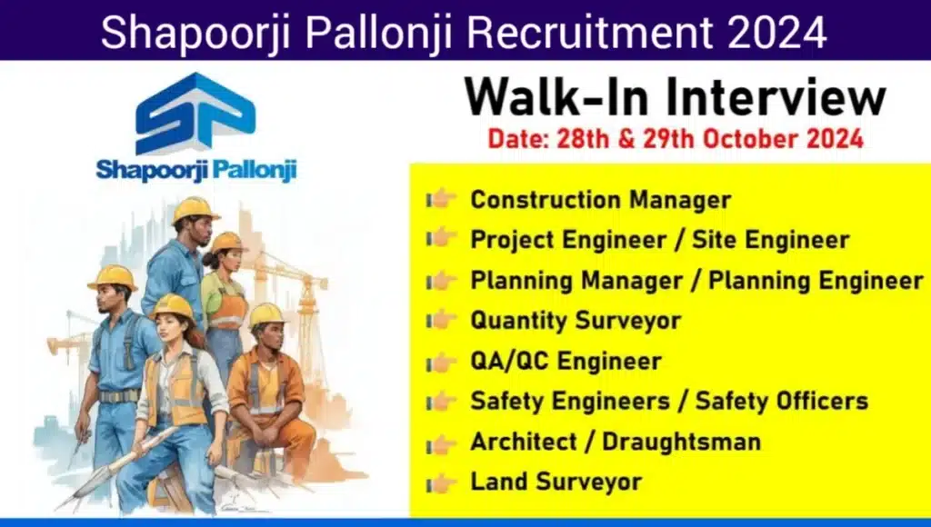 Shapoorji Pallonji Job Vacancy