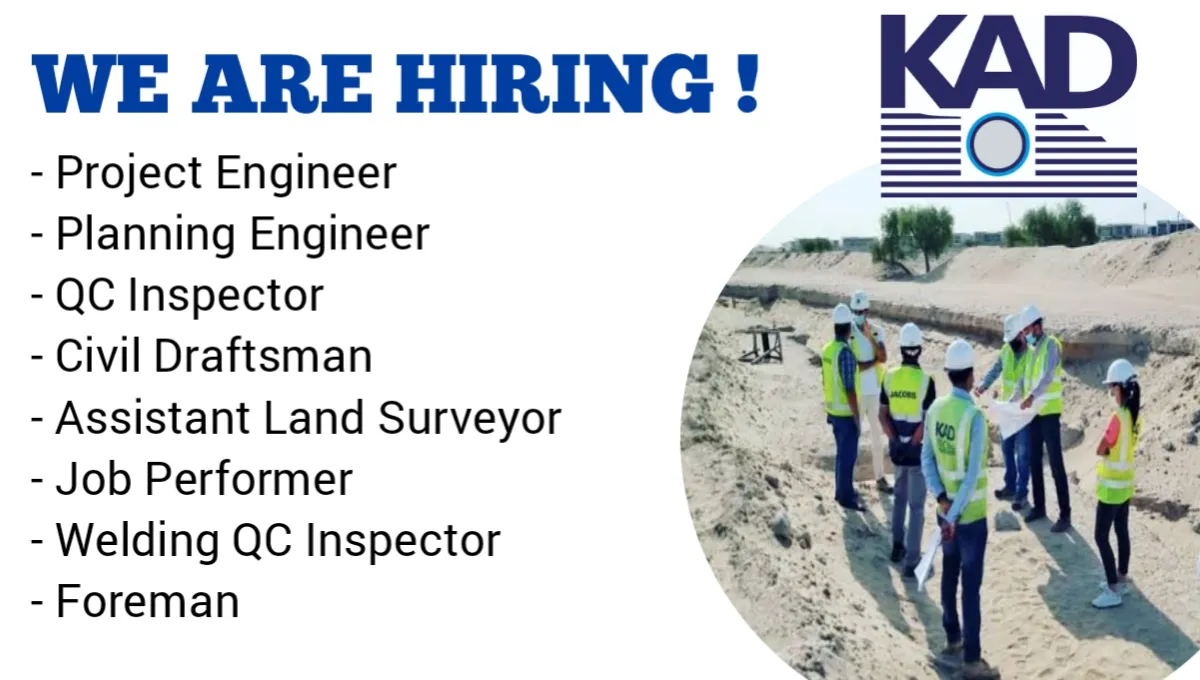 KAD Construction UAE Hiring  Now