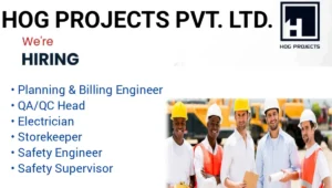 HOG Projects Pvt Ltd Vacancy