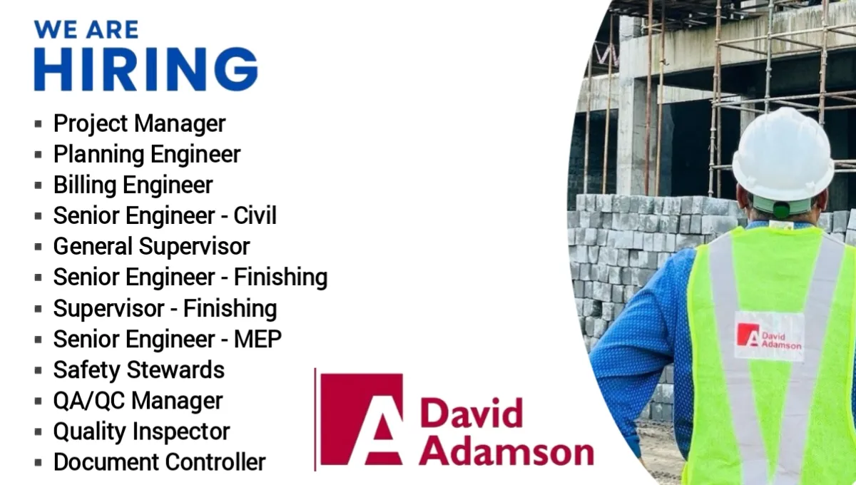 David Adamson Latest Job Vacancy