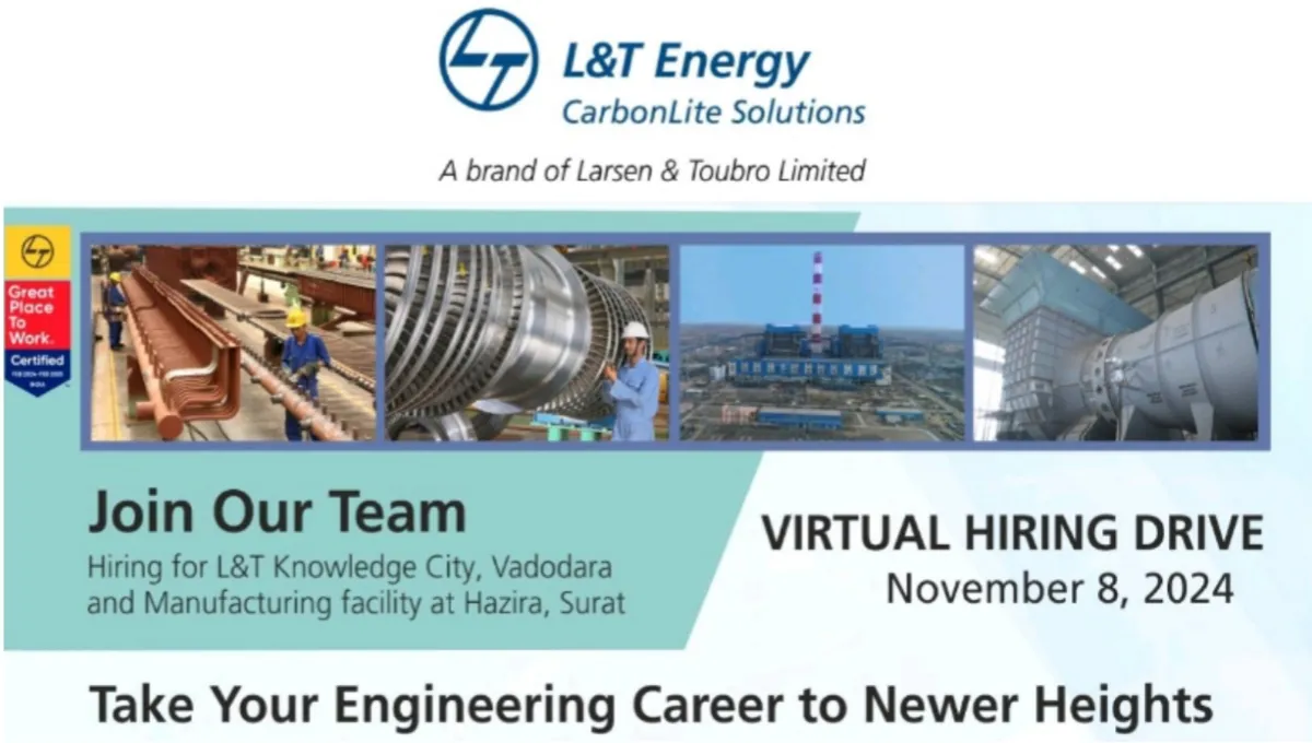 L&T Energy-CarbonLite Solutions Walk-In Interview