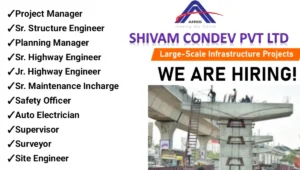 Shivam Condev Pvt Ltd Vacancy 2024