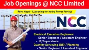 NCC Limited Job Vacancy