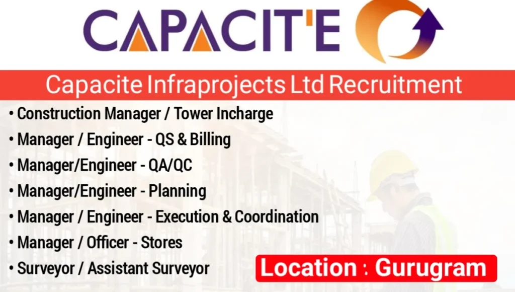 Capacite Infraprojects Ltd Careers