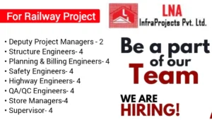 LNA Infraprojects Pvt Ltd Vacancy