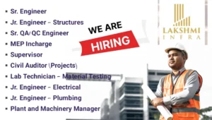 Lakshmi Infra Job Vacancy