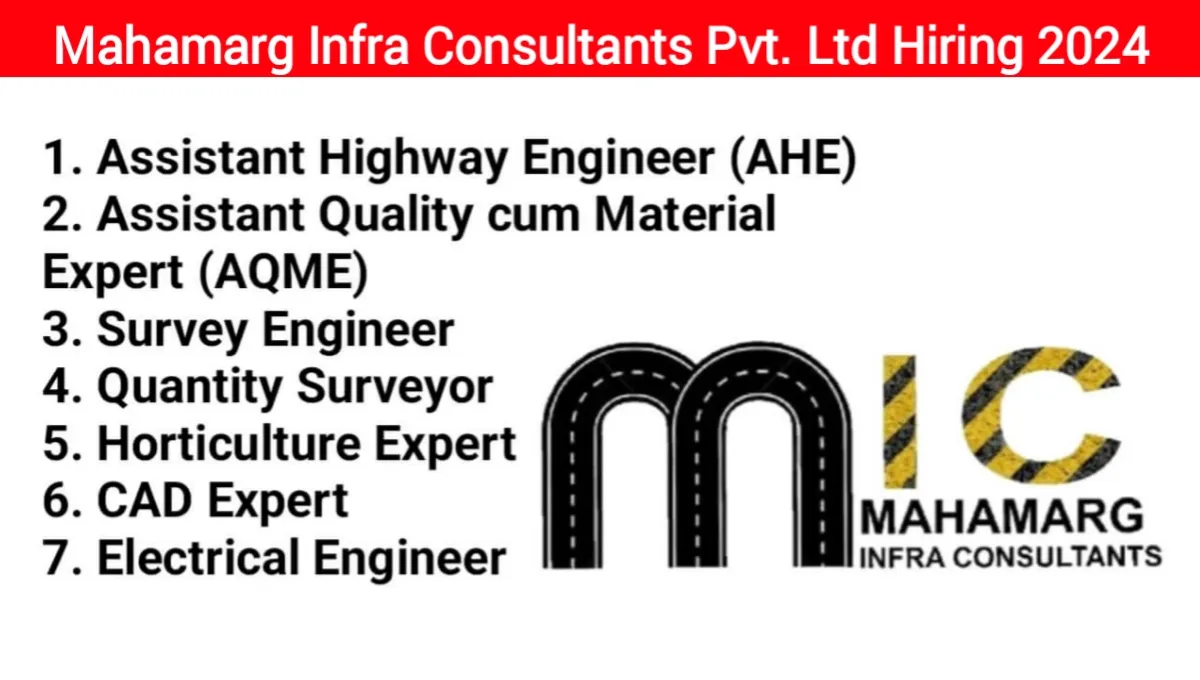 Mahamarg Infra Consultants Job Vacancy