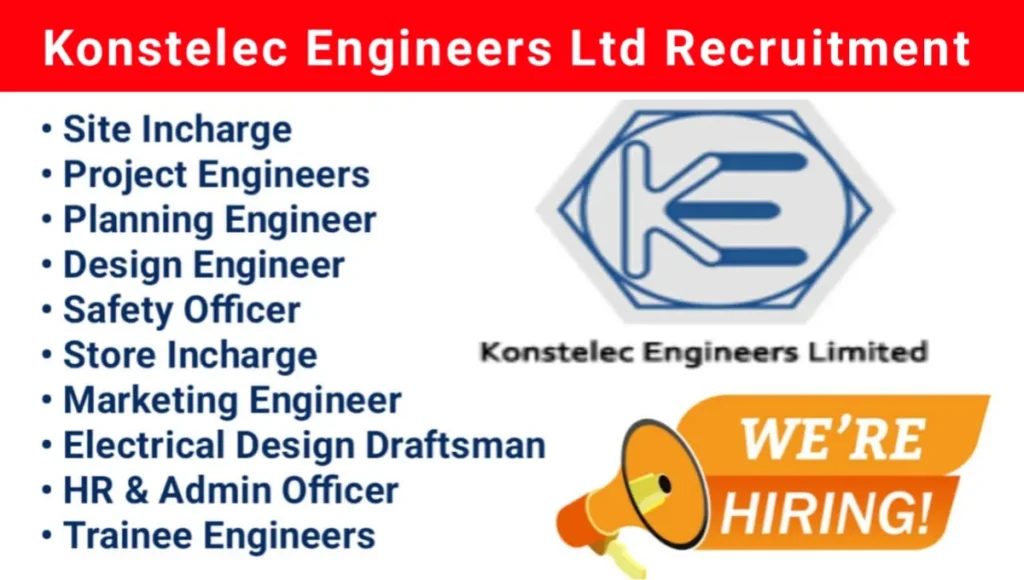 Konstepec Engineers Ltd Recruitment 2024