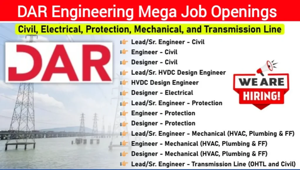 DAR Engineering Job Vacancy