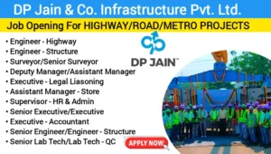 DP Join & Co. Infrastructure Pvt Ltd Vacancy