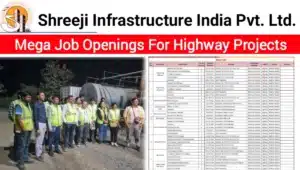 Shreeji Infrastructure India Pvt Ltd Vacancy