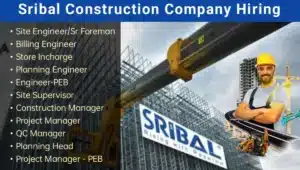 Sribal Construction Company Vacancy