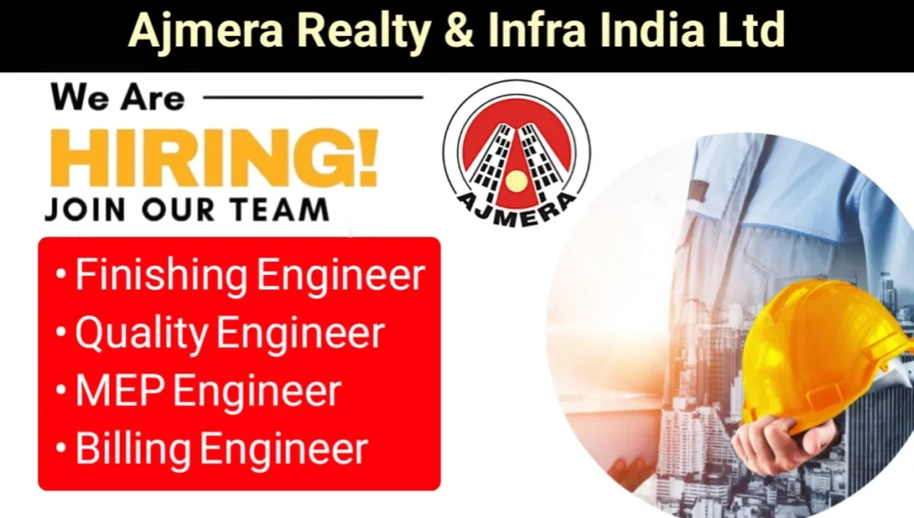 Ajmera Realty & Infra India Ltd Vacancy