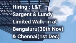 L&T Sargent & Lundy Limited Walk-In Drive