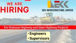 EKK Infrastructure Ltd Vacancy