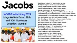 Jacobs Engineering Pvt Ltd Careers