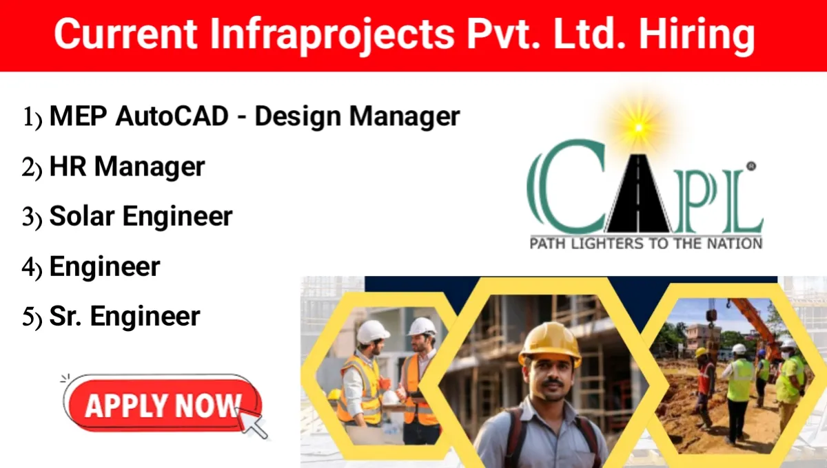 Current Infraprojects Pvt Ltd Vacancy