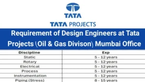 Tata Projects Ltd Recruitment