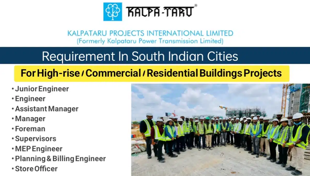 Kalpataru Projects International Limited Recruitment