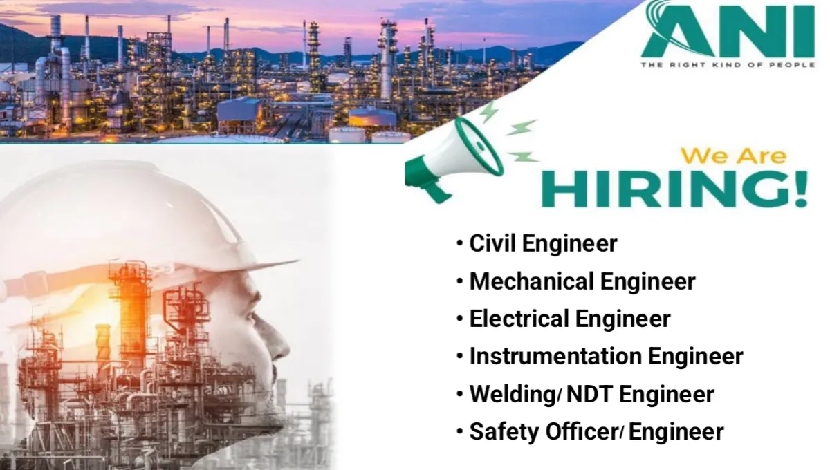 Ani Integrated Services Ltd Hiring Engineers