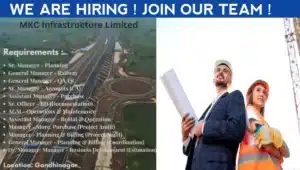 MKC Infrastructure Job Openings