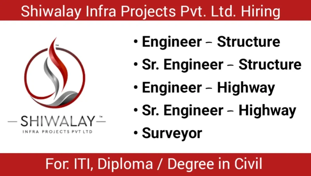 Shiwalay Infra Projects Pvt Ltd Vacancy