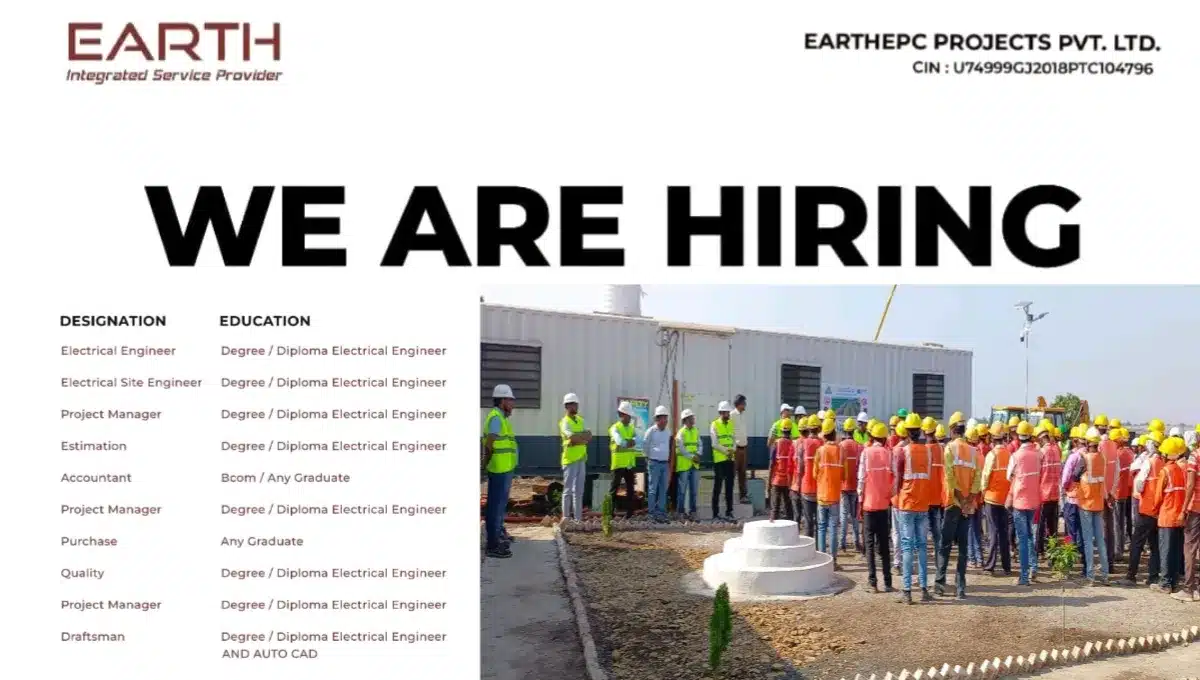 EARTHEPC Projects Pvt Ltd Hiring