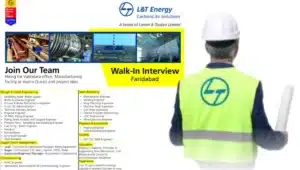 L&T Energy CarbonLite Solutions Walk-In Interview