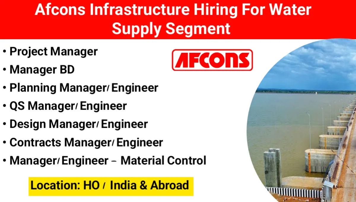 Afcons Infrastructure Hiring