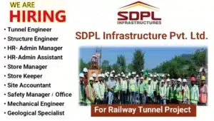 SDPL Infrastructure Pvt Ltd Vacancy