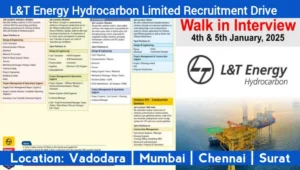 L&T Energy Hydrocarbon Mega Walk-In Interview