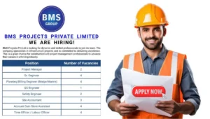 BMS Projects Pvt Ltd Job Vacancy 2025