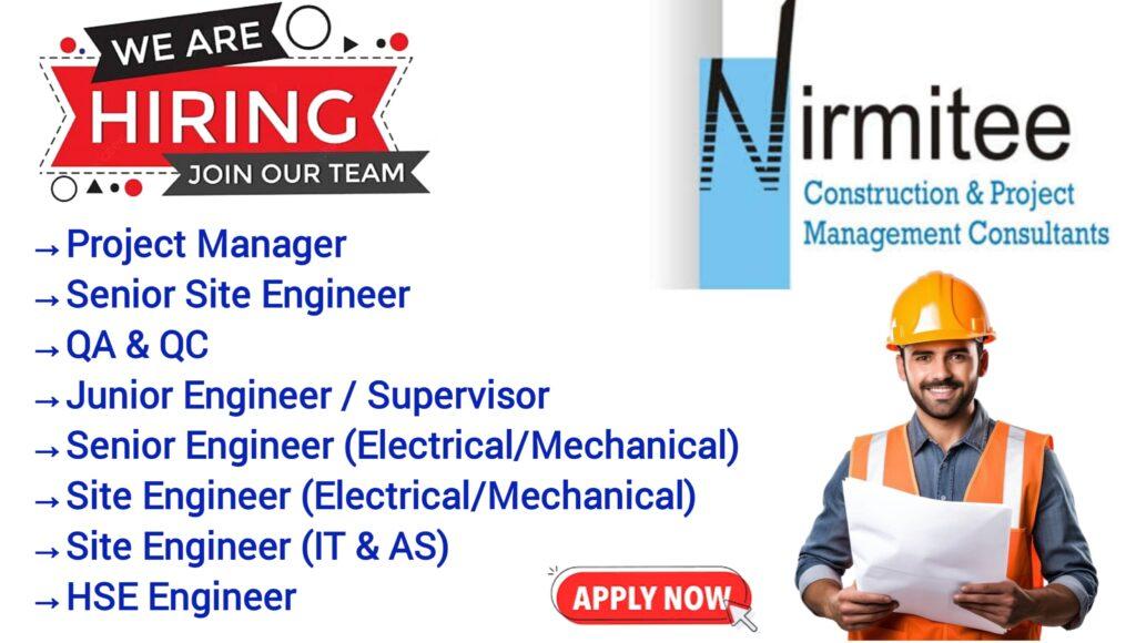 Nirmitee Construction and Project Management Consultants Hiring