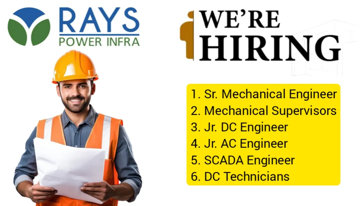 Rays Power Infra Ltd Hiring 2025