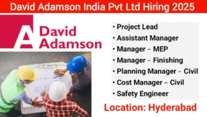 David Adamson India Pvt Ltd Vacancy 2025