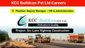 KCC Buildcon Pvt Ltd Careers