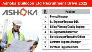 Walk-In at Ashoka Buildcon Ltd