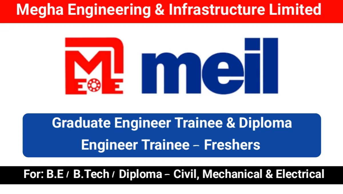 Megha Engineering & Infrastructure Ltd Hiring