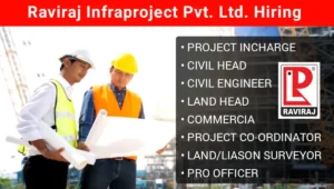 Raviraj Infraproject Pvt Ltd Vacancy 2025