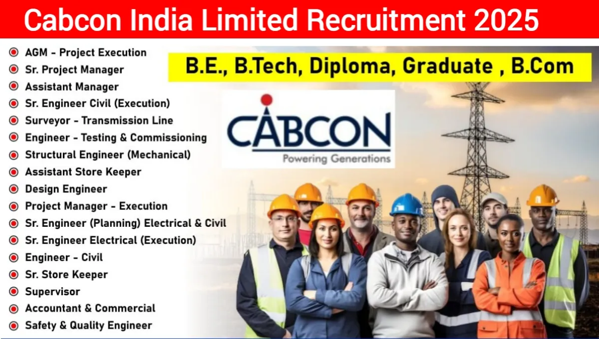 Cabcon India Ltd Recruitment 2025