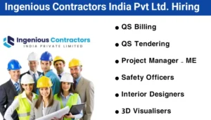 Ingenious Contractors India Pvt Ltd Hiring