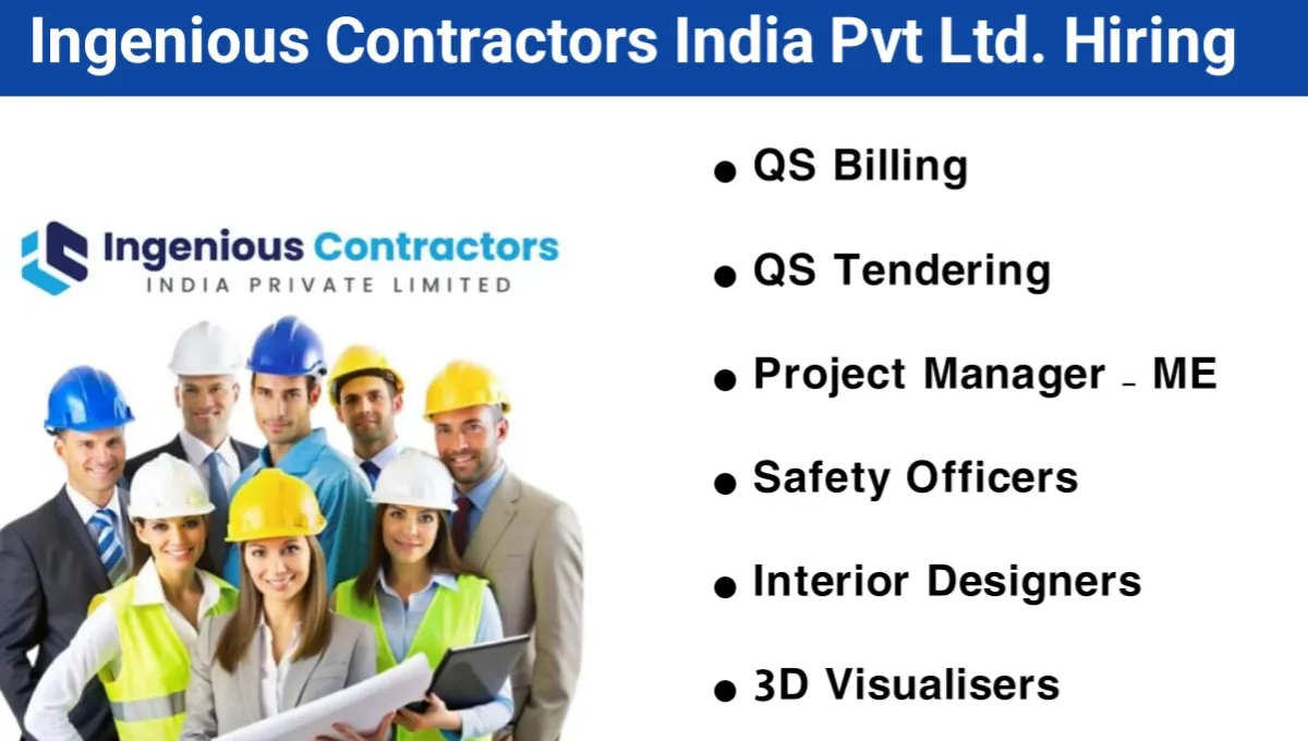 Ingenious Contractors India Pvt Ltd Hiring