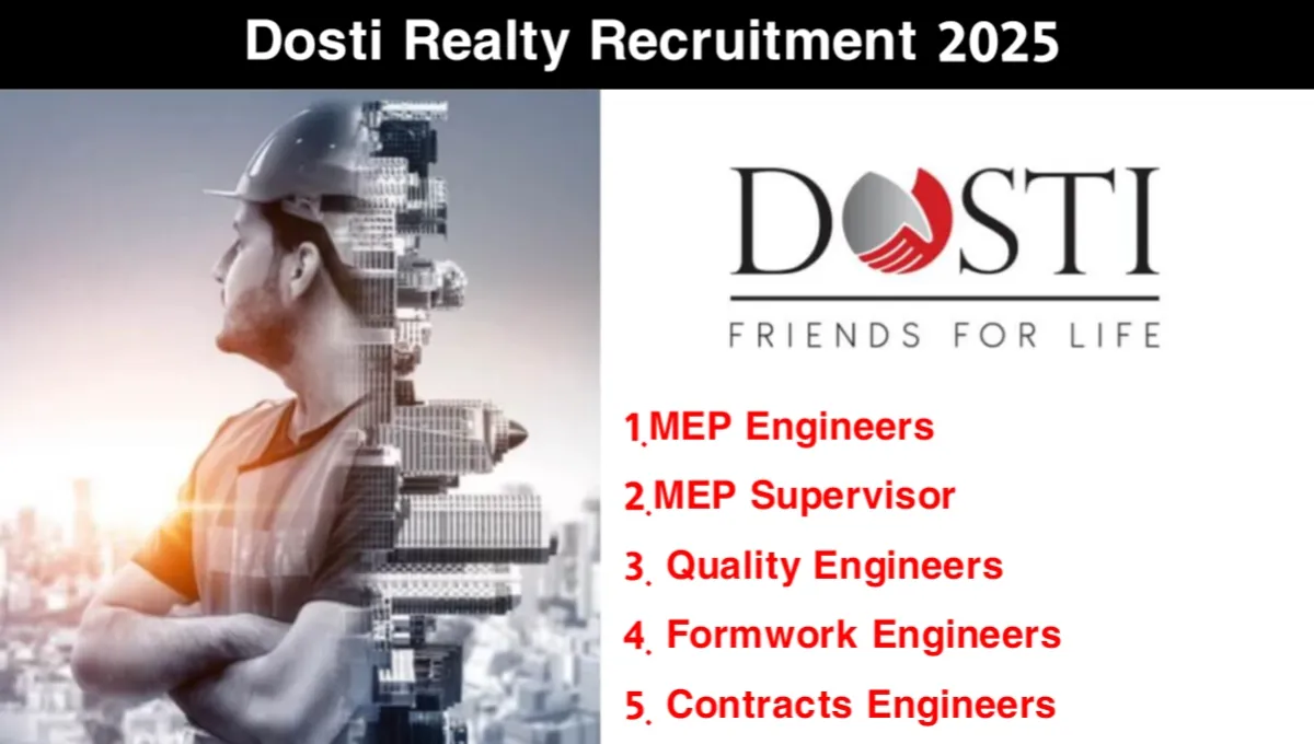 Dosti Realty Job Vacancy 2025