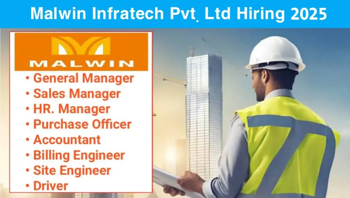 Malwin Infratech Pvt Ltd Vacancy 2025